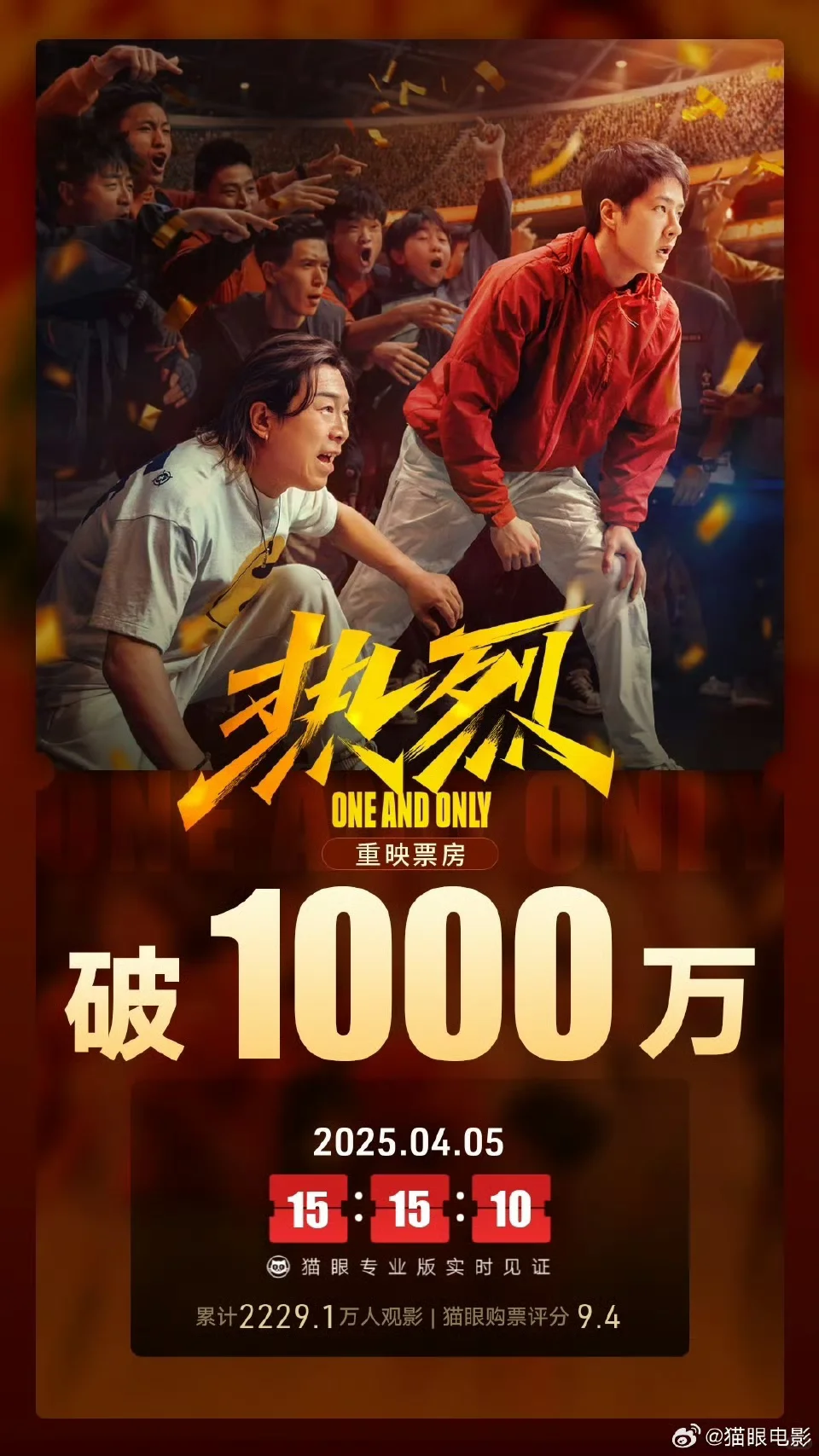 电影热烈重映上座率