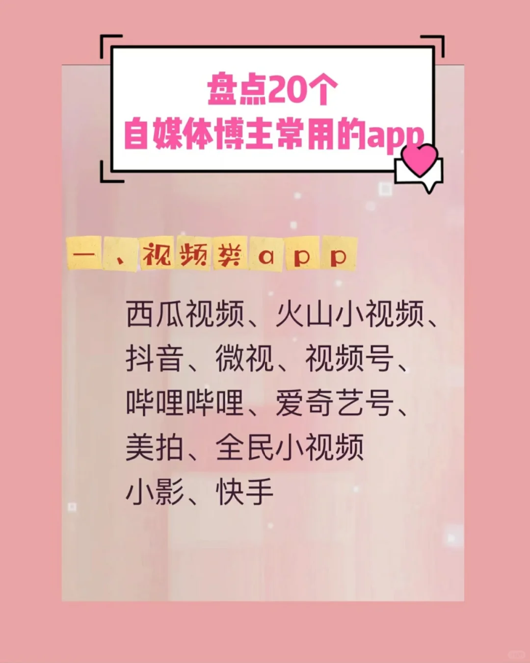 适合自媒体博主/值得去做的平台app