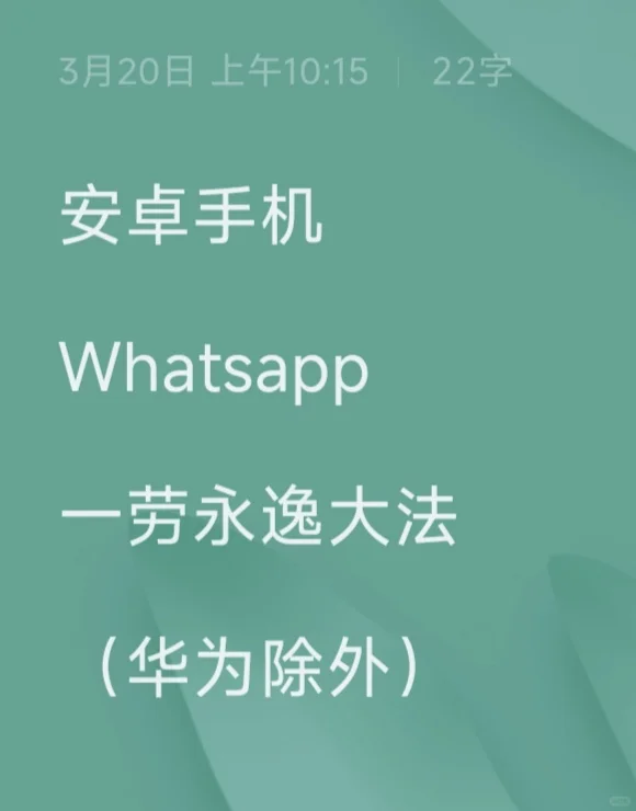 外贸必备WhatsApp
