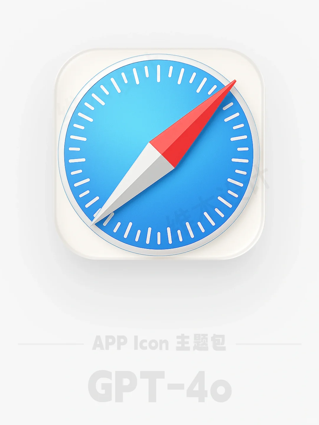 GPT生成iOS图标玻璃质感依旧亮眼👀