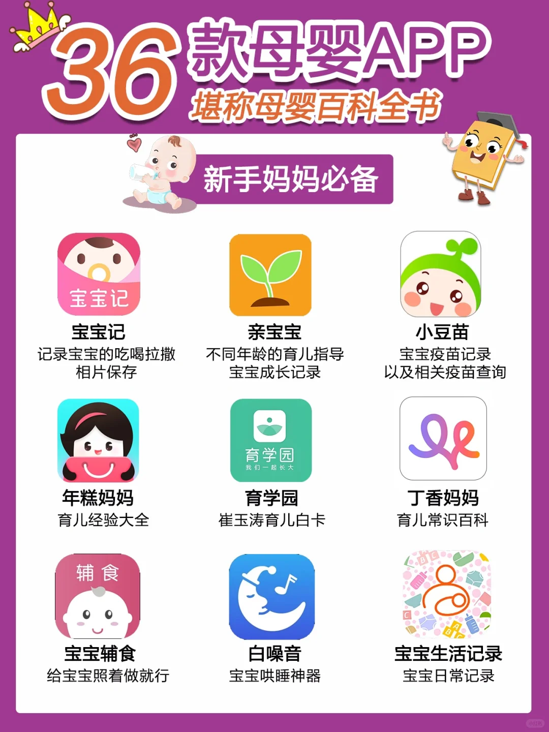 36款母婴育儿APP，新手妈妈必备❗️