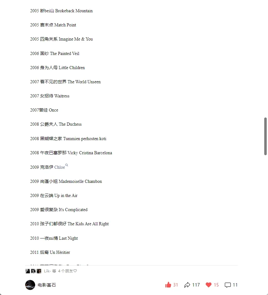 婚外恋类型电影片单合集