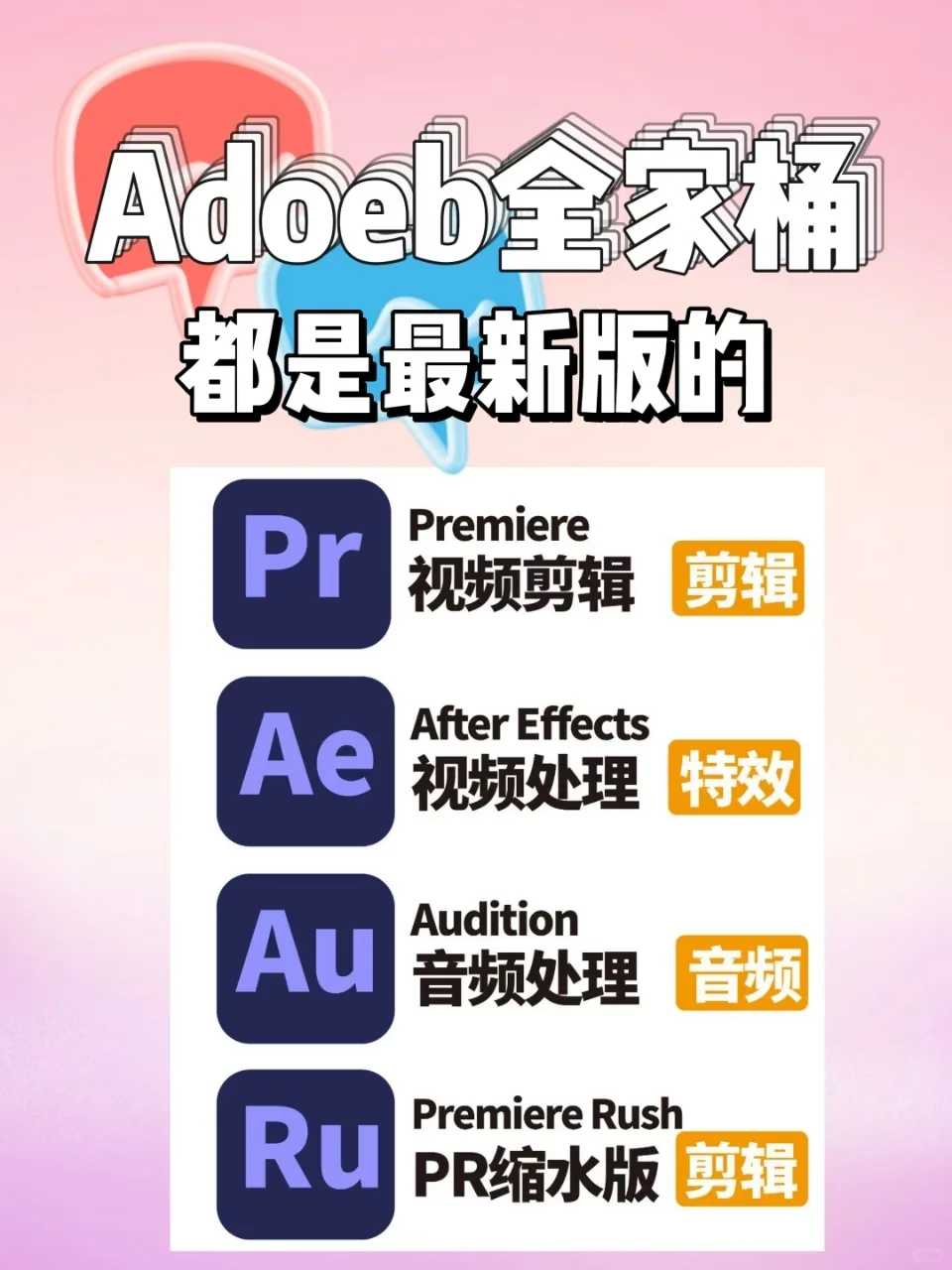 Adobe全家桶2025一键安装版，免费下载！