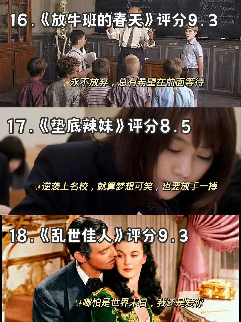 豆瓣高分❗影视推荐30部高分电影