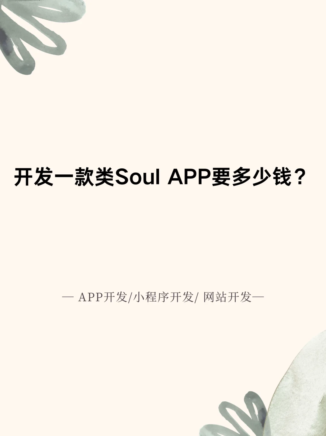 开发一款类Soul APP要多少钱?
