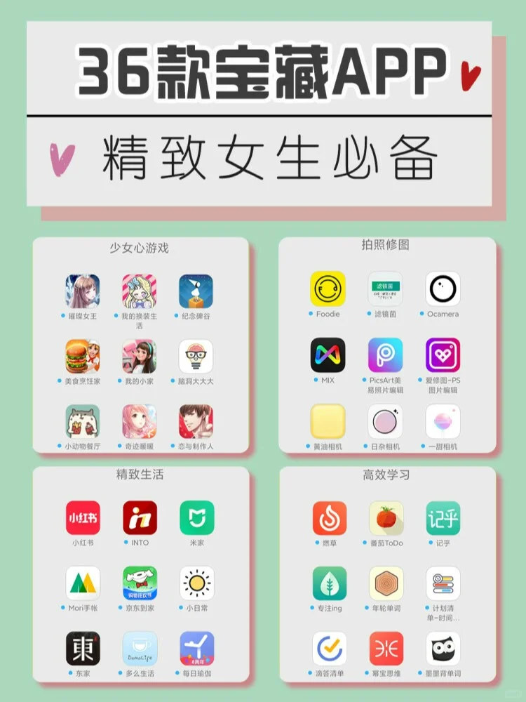 推荐！36款超好用的神仙app！建议收藏