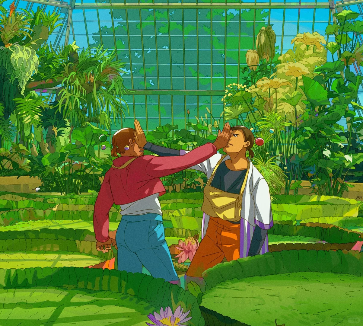 🪷电影分镜般故事感画面构图考究瑞典插画师