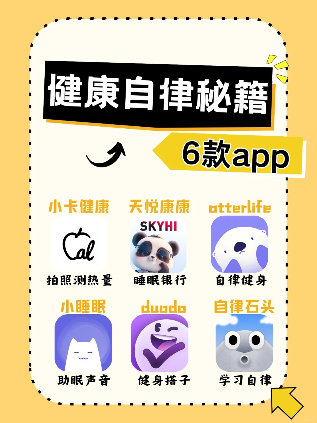 6⃣款超赞app推荐❗健康自律秘籍