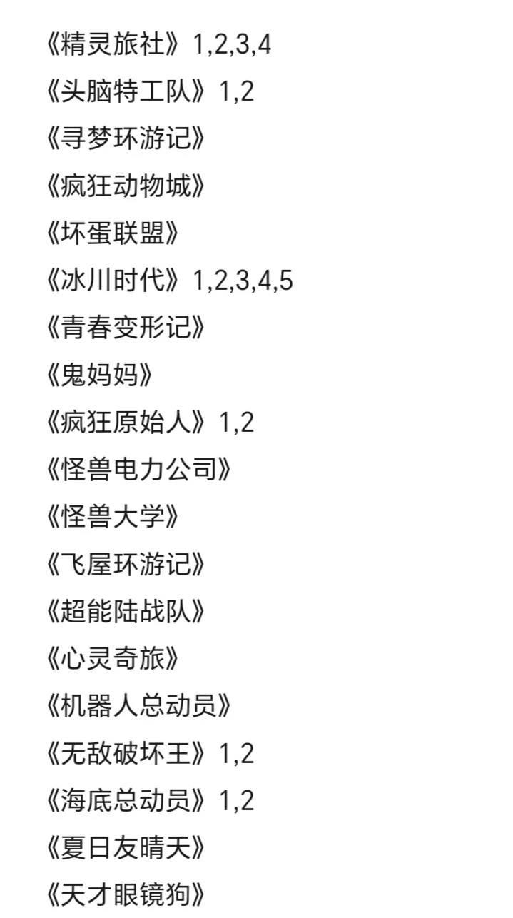 片单|99部可以反复刷的动画电影合集❗️