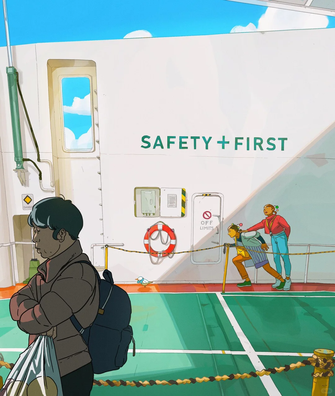 🪷电影分镜般故事感画面构图考究瑞典插画师