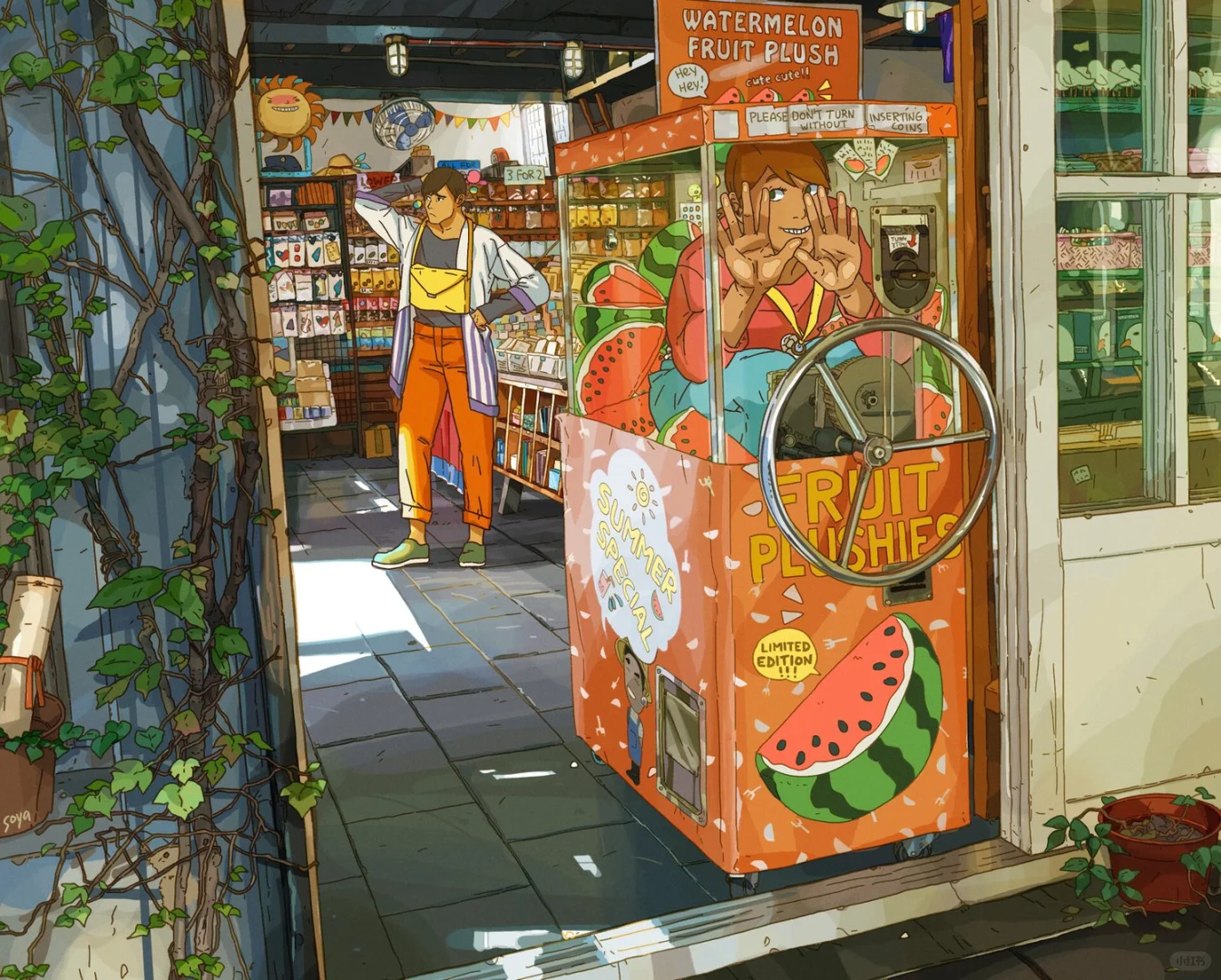 🪷电影分镜般故事感画面构图考究瑞典插画师