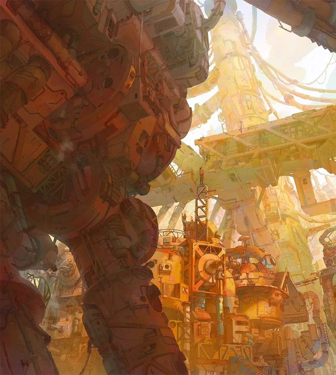 🪷电影分镜般故事感画面构图考究瑞典插画师