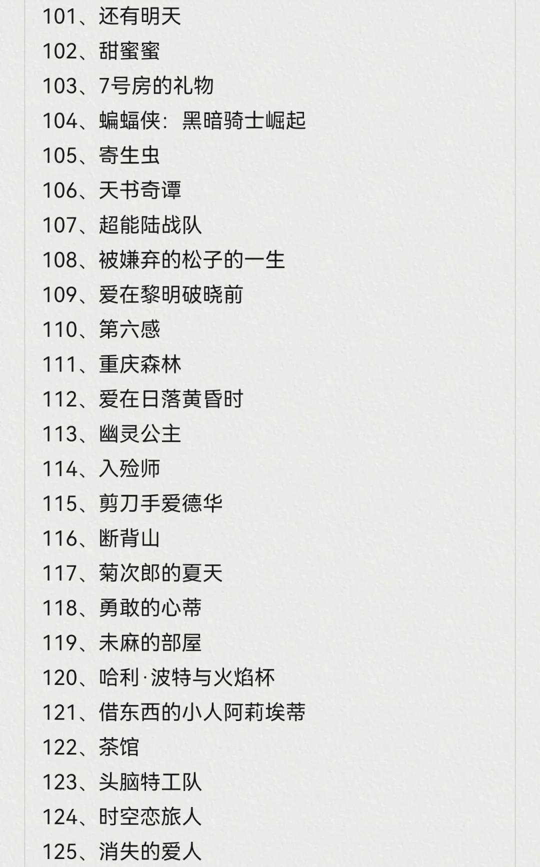 🎬25年豆瓣电影TOP250最新最全榜单✅