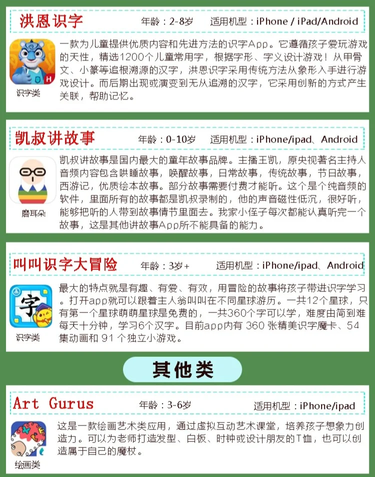 👍速度！小学霸都在用的40个app(2岁+)