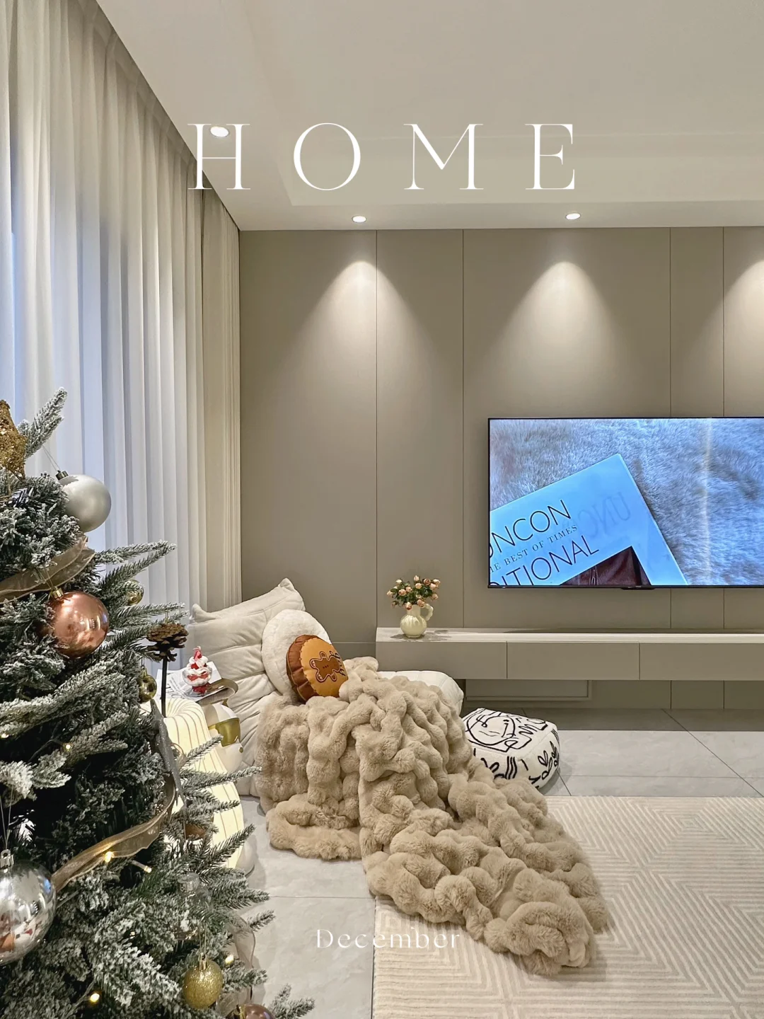 网友说，我家电视墙 美到她的心巴上 🔗附详