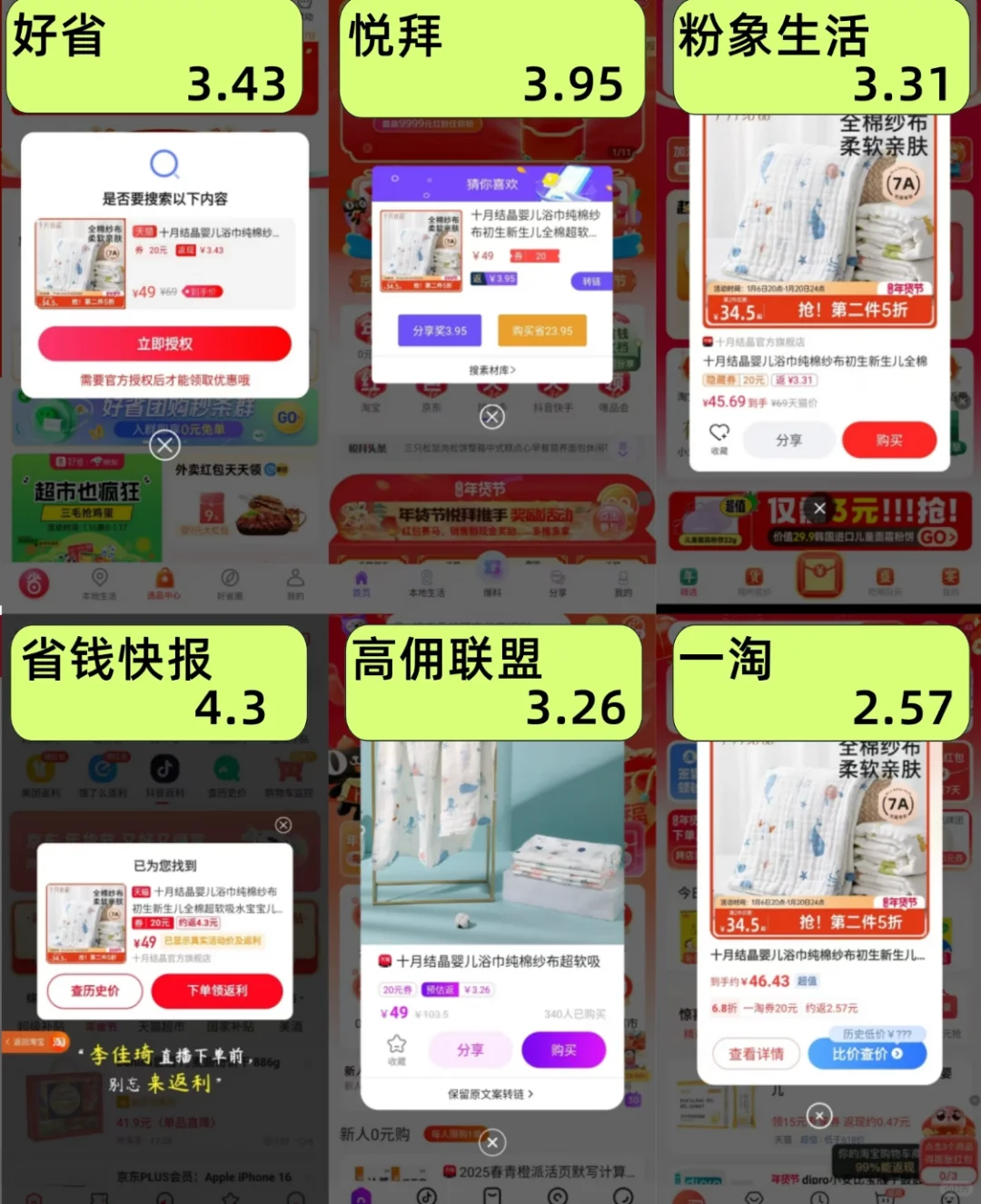 12款热门返利app 哪个返利高？