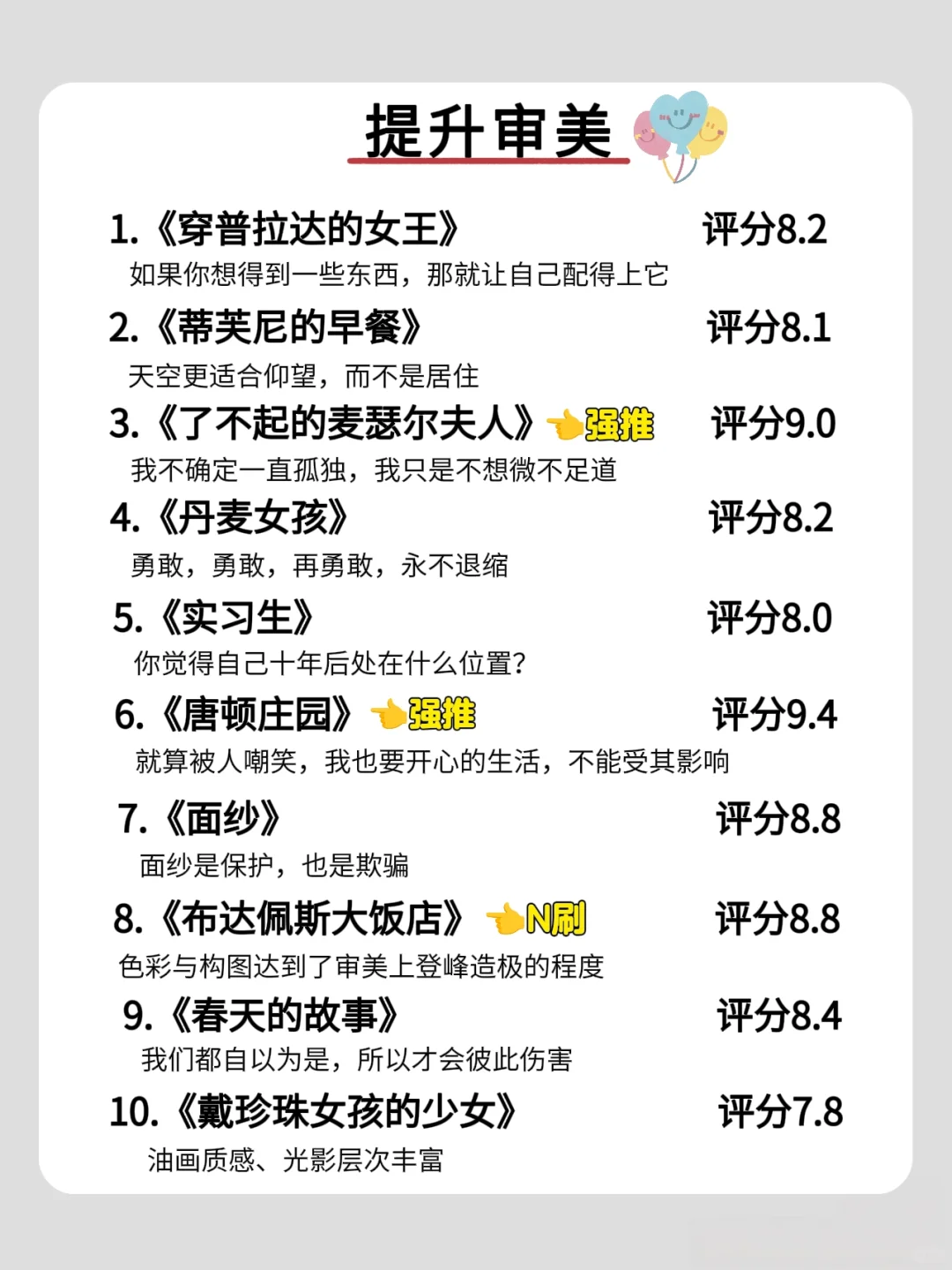 狂刷这70部电影，脑子真的会变快‼️