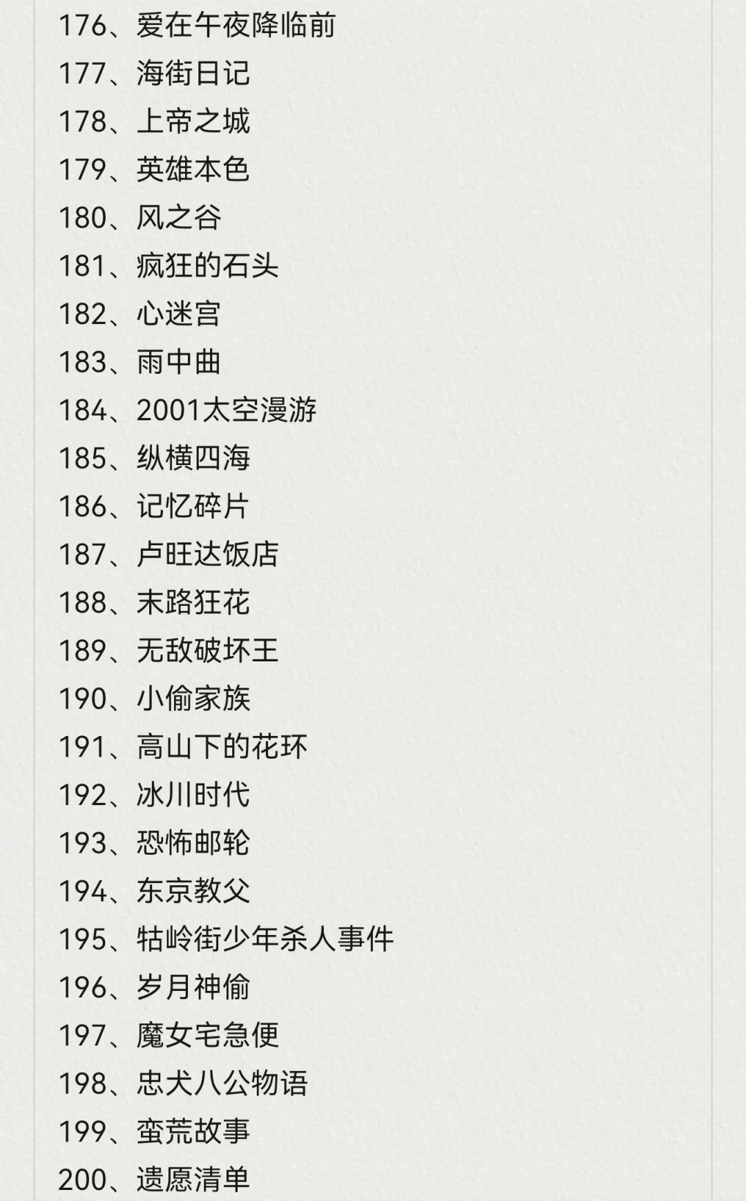 🎬25年豆瓣电影TOP250最新最全榜单✅