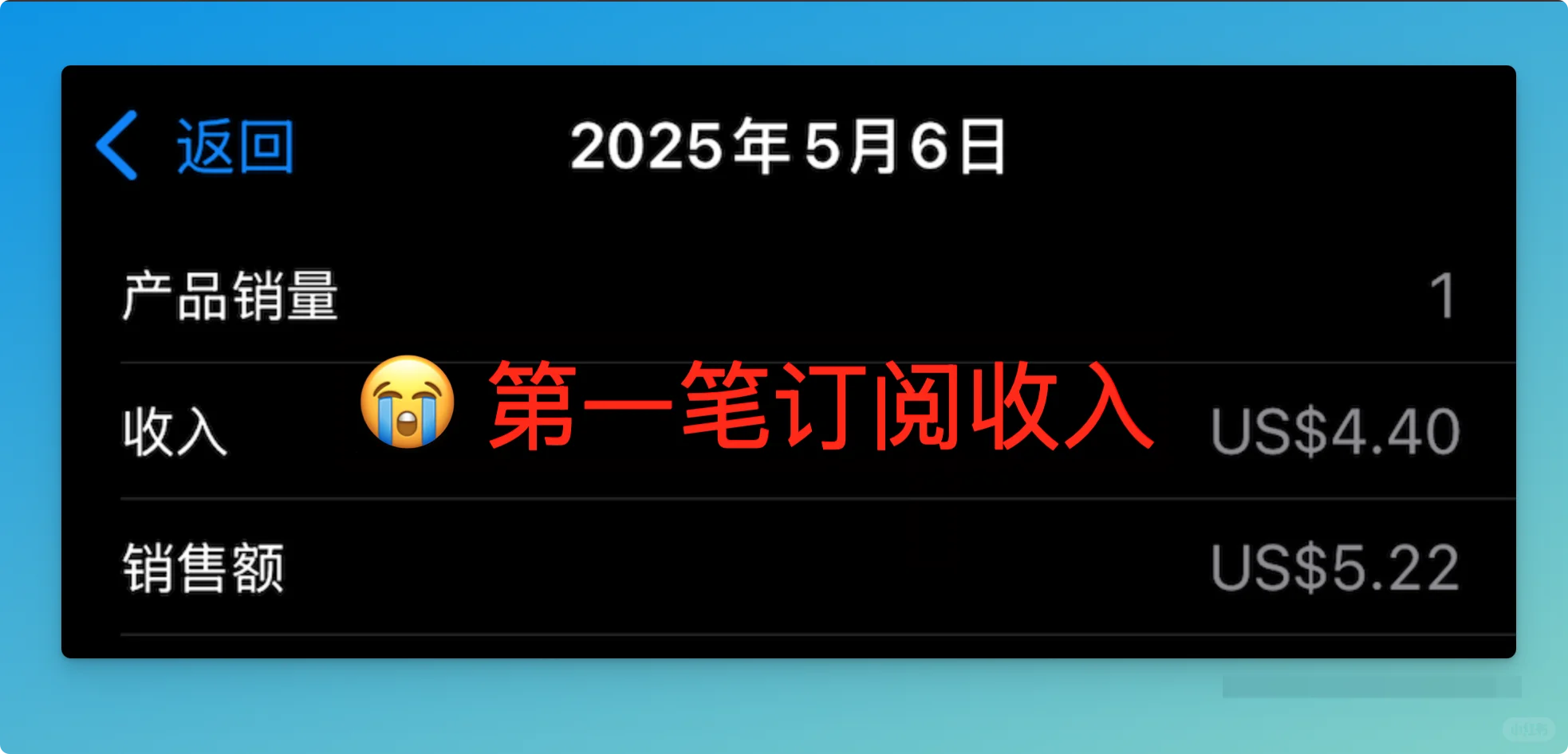 🎉 iOS App 收到了第一笔订阅收入，但...