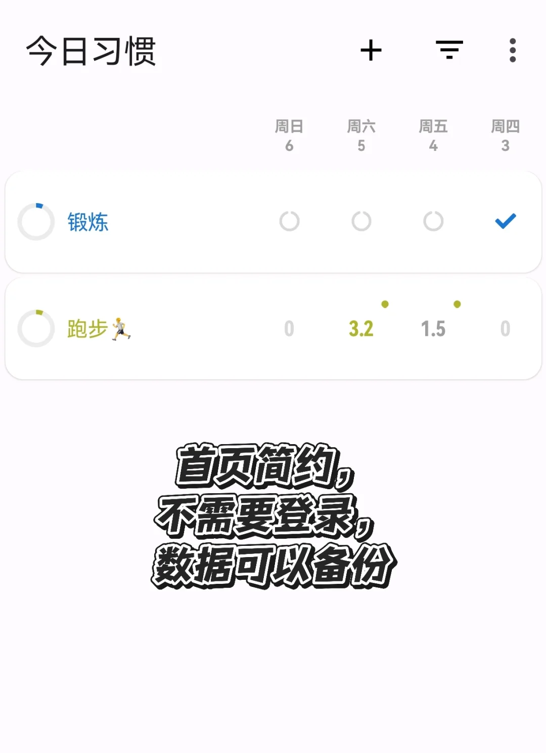 自用app推荐2️⃣：今日习惯