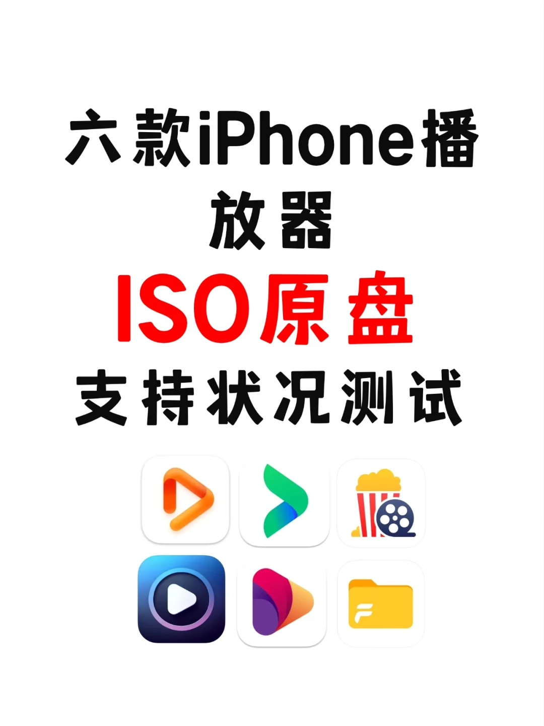 六款iPhone播放器ISO原盘支持状况测试