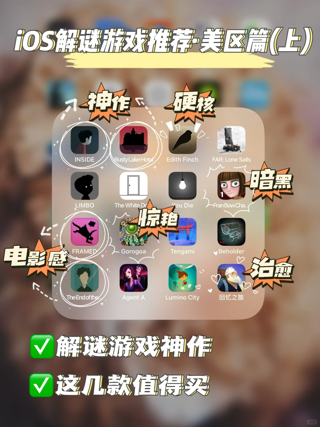 剁手系列|解谜游戏神作,这些值得买!(上)