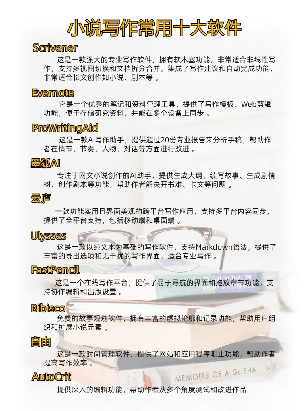 正准备小说吗？这些软件你值得拥有！！