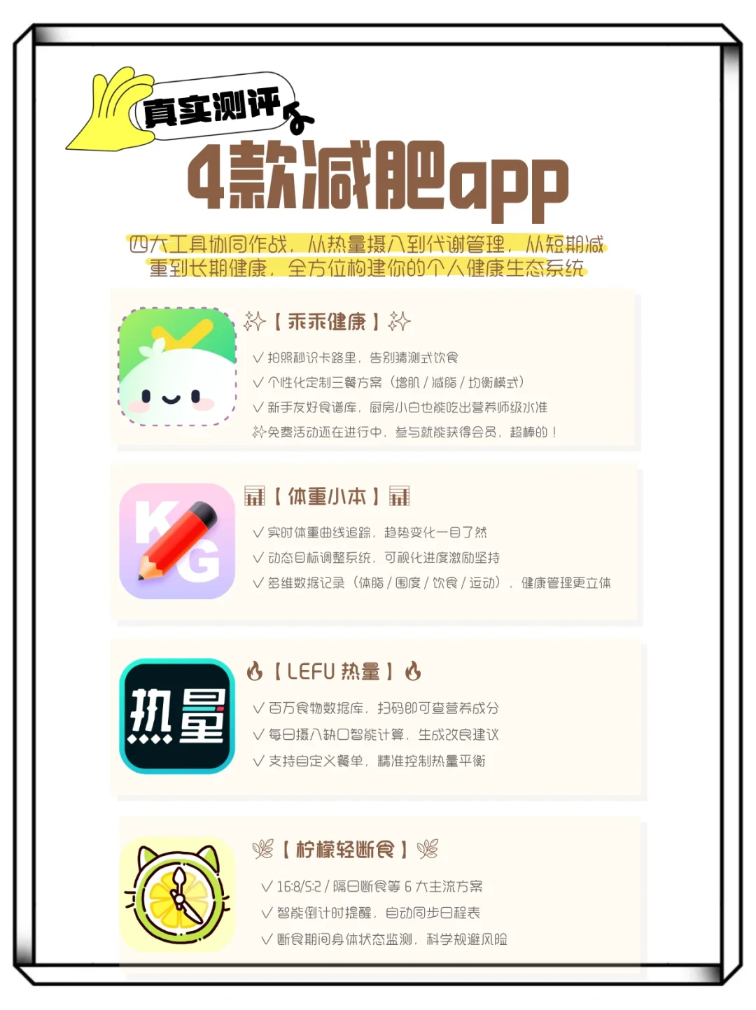 4款宝藏减脂app助你科学瘦身！