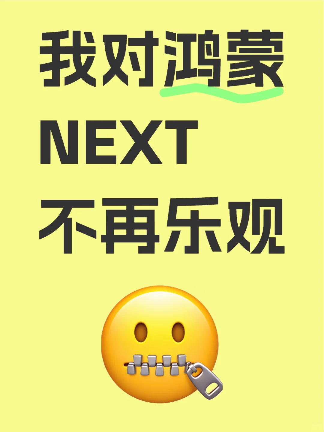 我对鸿蒙NEXT不再乐观了