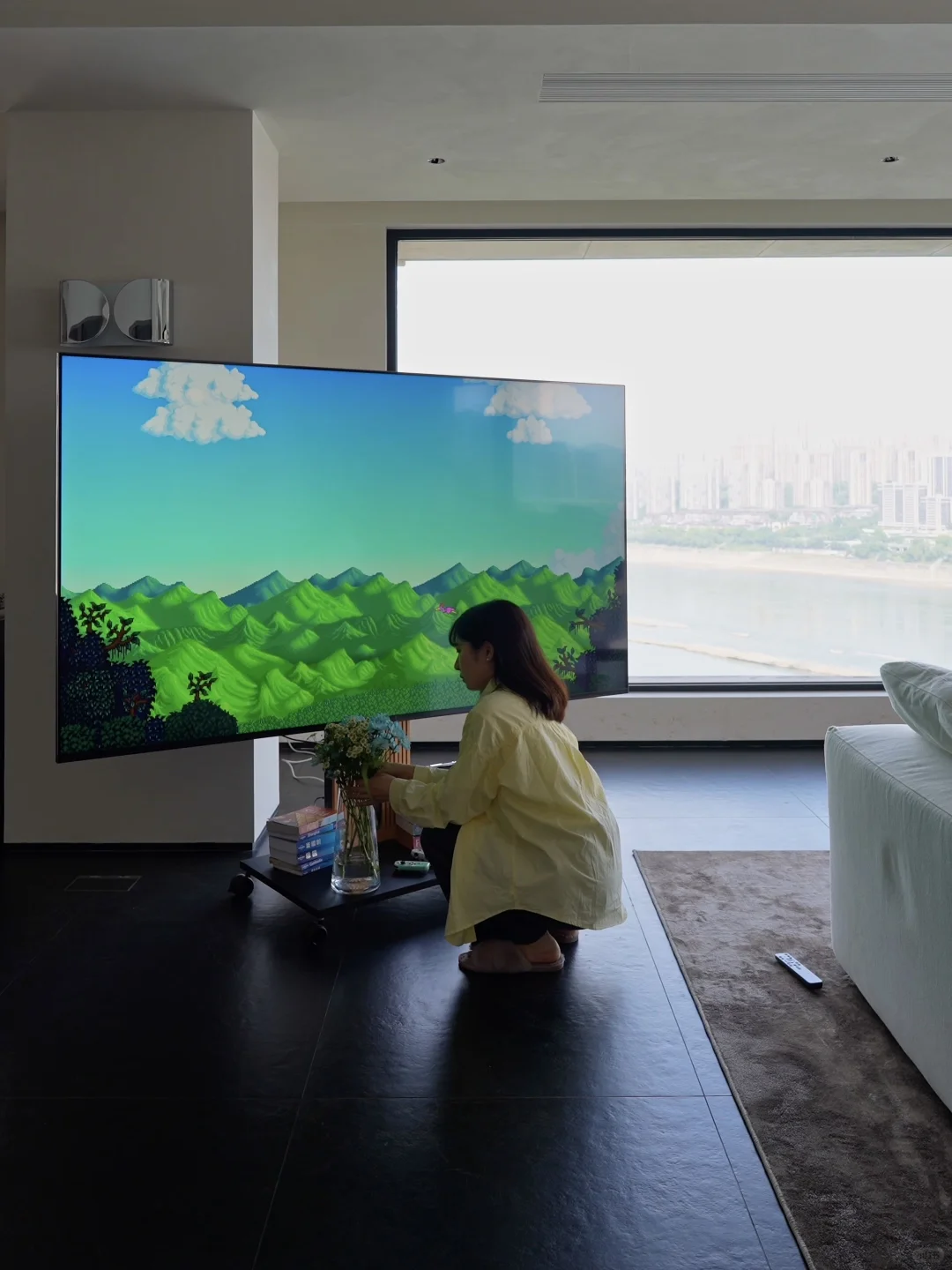 At Home｜在没有「客厅」的家和小狗玩星露谷