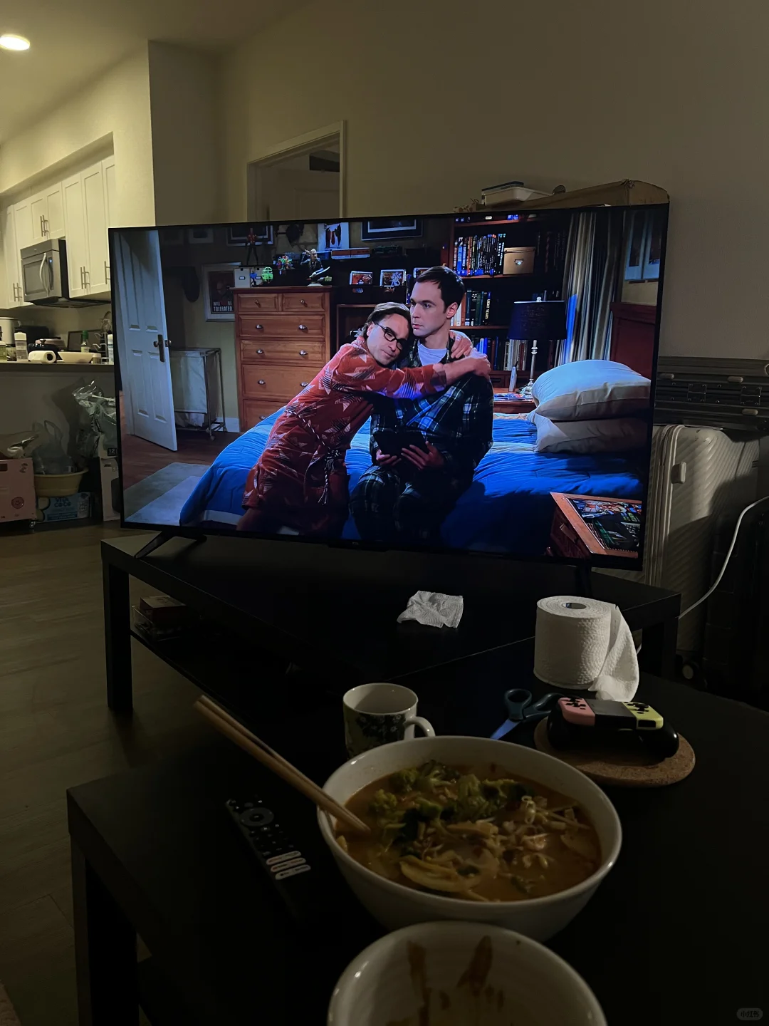 当留子有了电视之后..📺