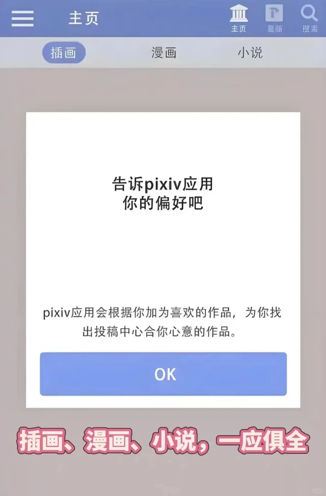 pixiv 看小说 漫画 插画 一应俱全的神器