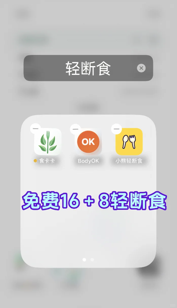 推荐三款iOS轻断食app，免费16＋8