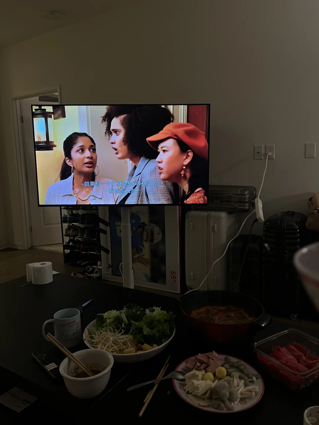 当留子有了电视之后..📺