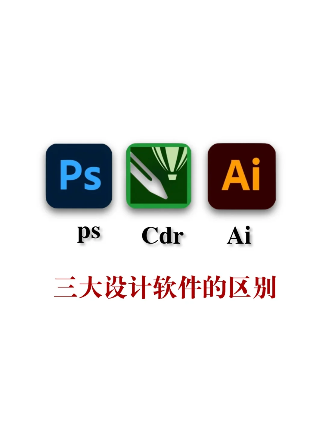 三大设计软件区别