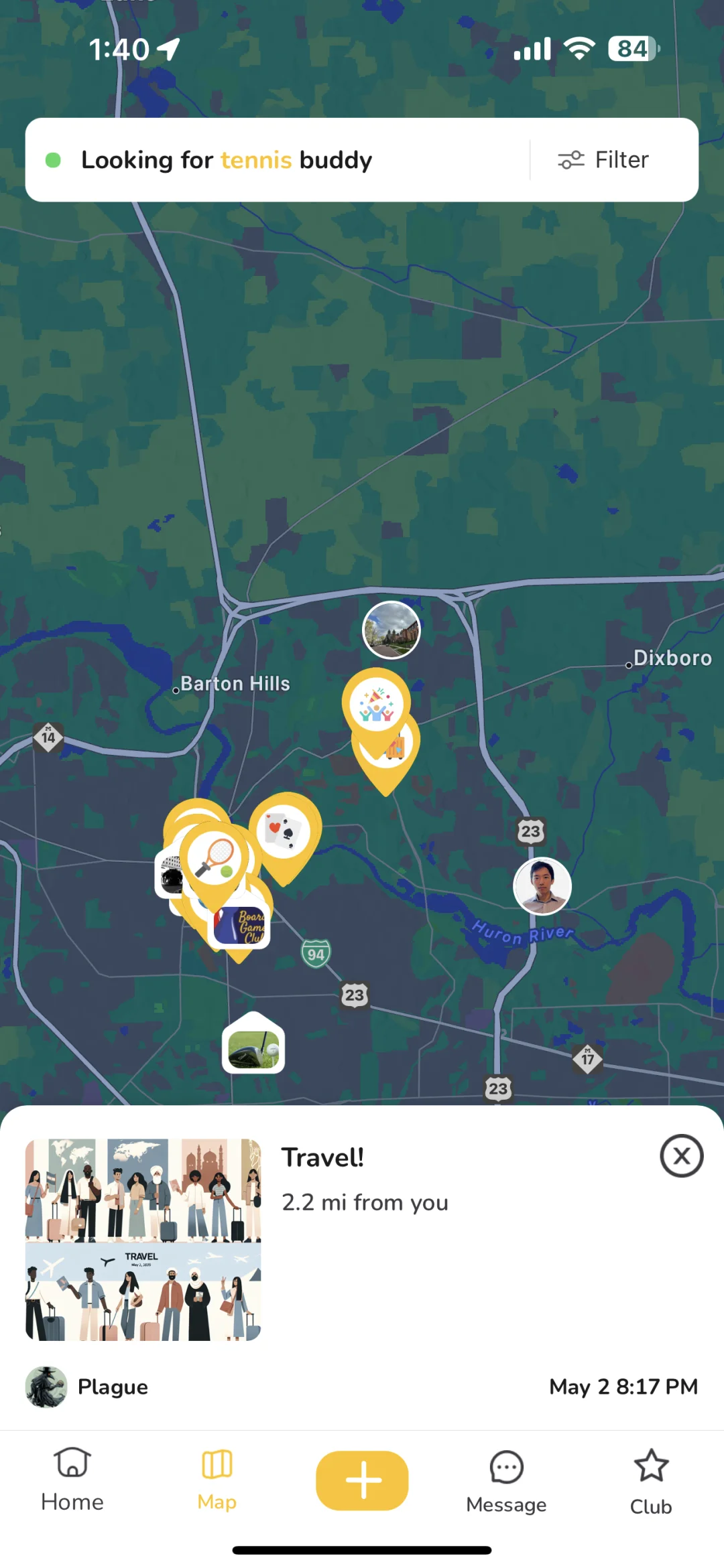 我和几个同学在北美做了一个社交软件