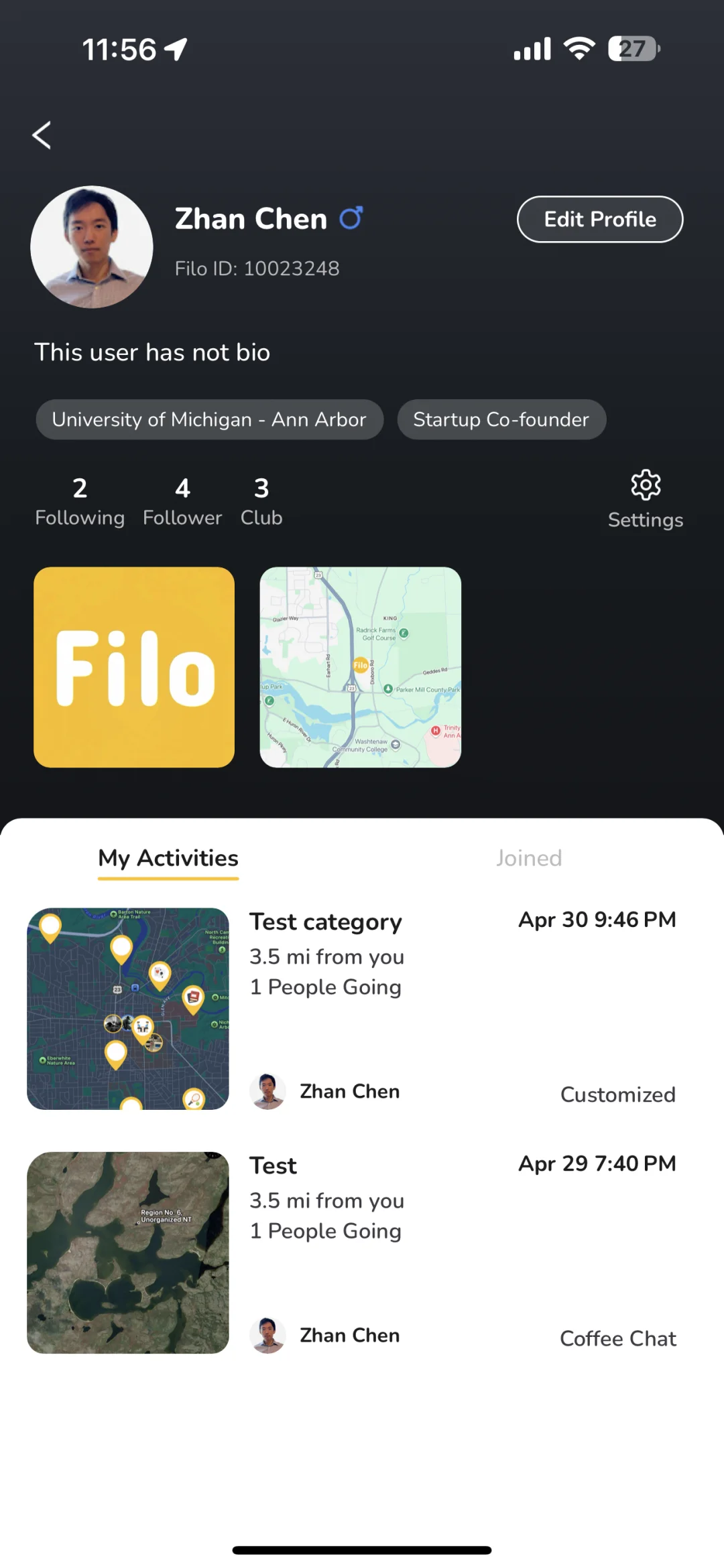 我和几个同学在北美做了一个社交软件