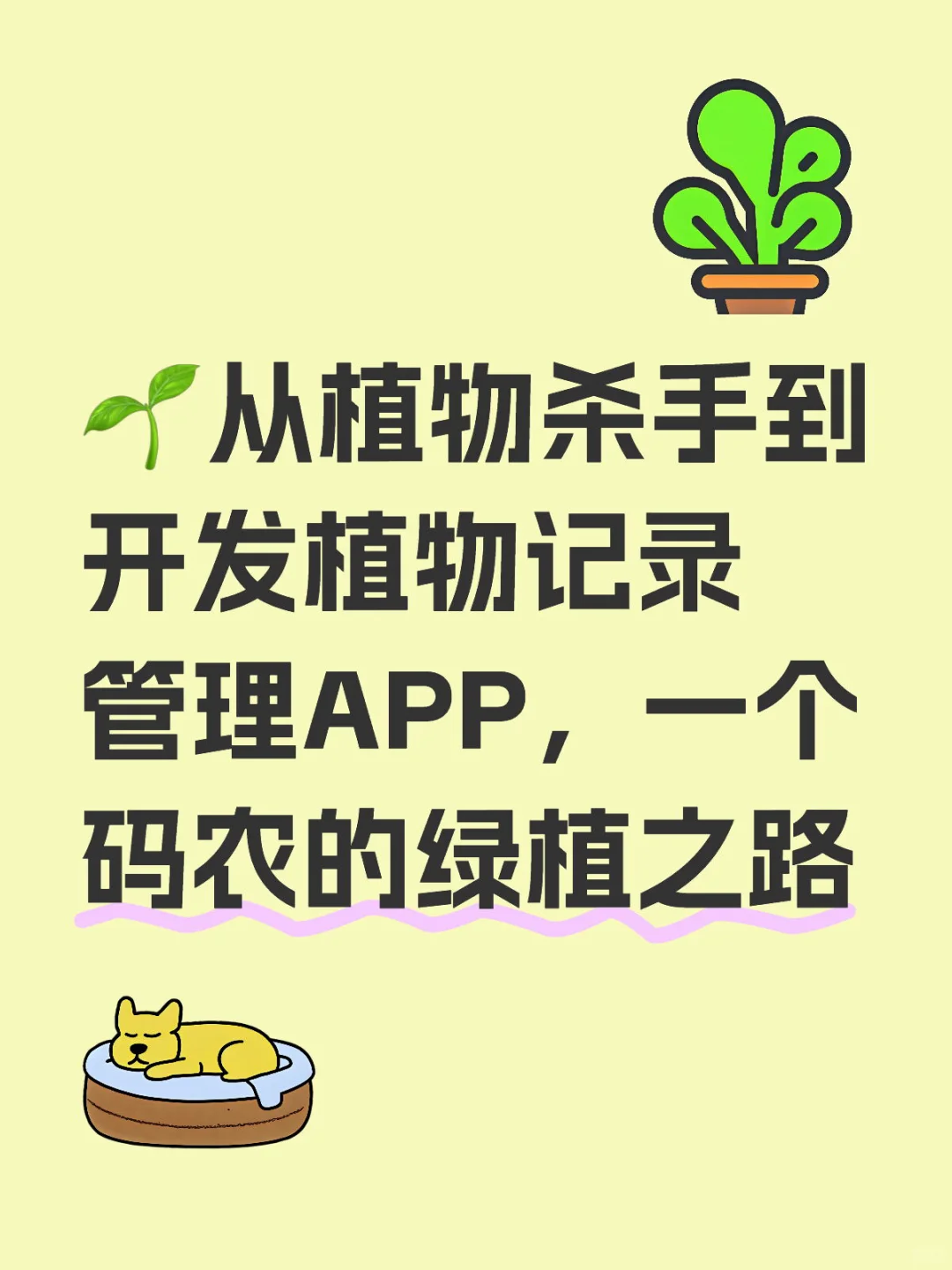 🌱从植物杀手到专门开发植物记录管理App
