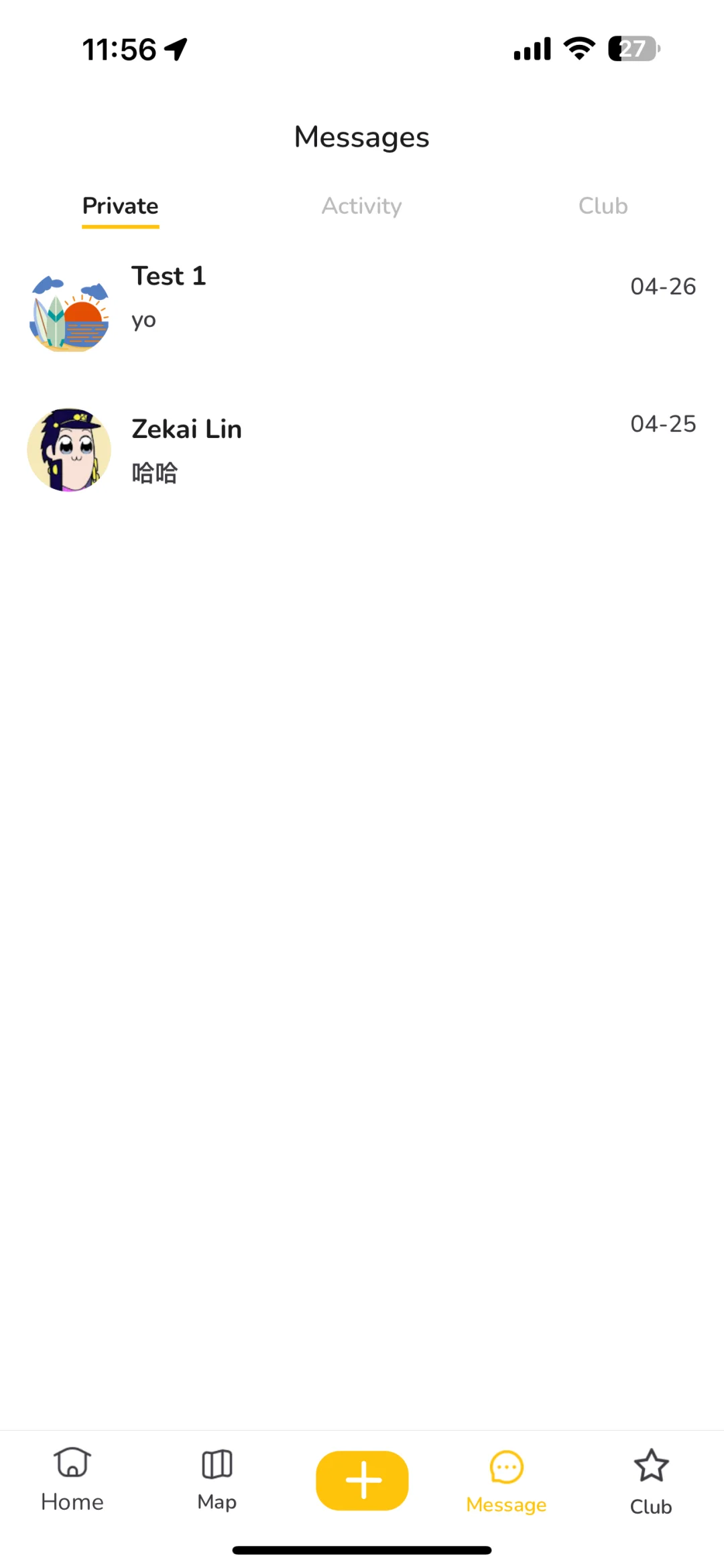 我和几个同学在北美做了一个社交软件