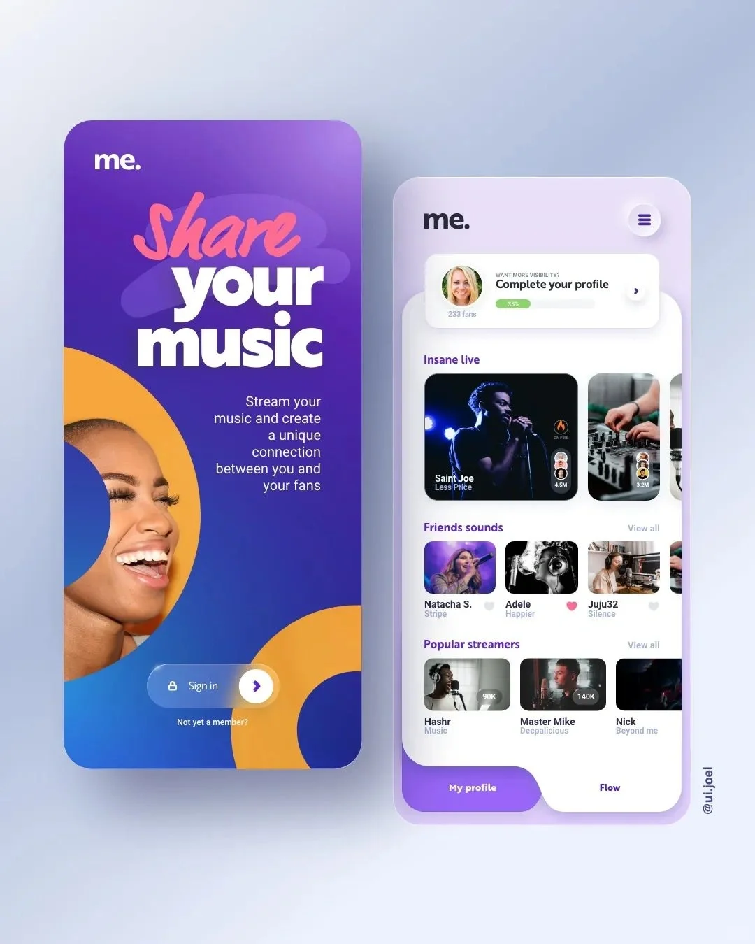 今日份灵感｜APP界面