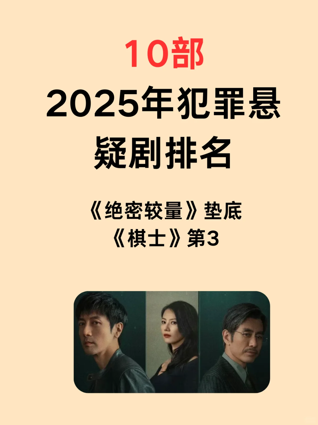 2025年10部犯罪悬疑剧,部部高能!