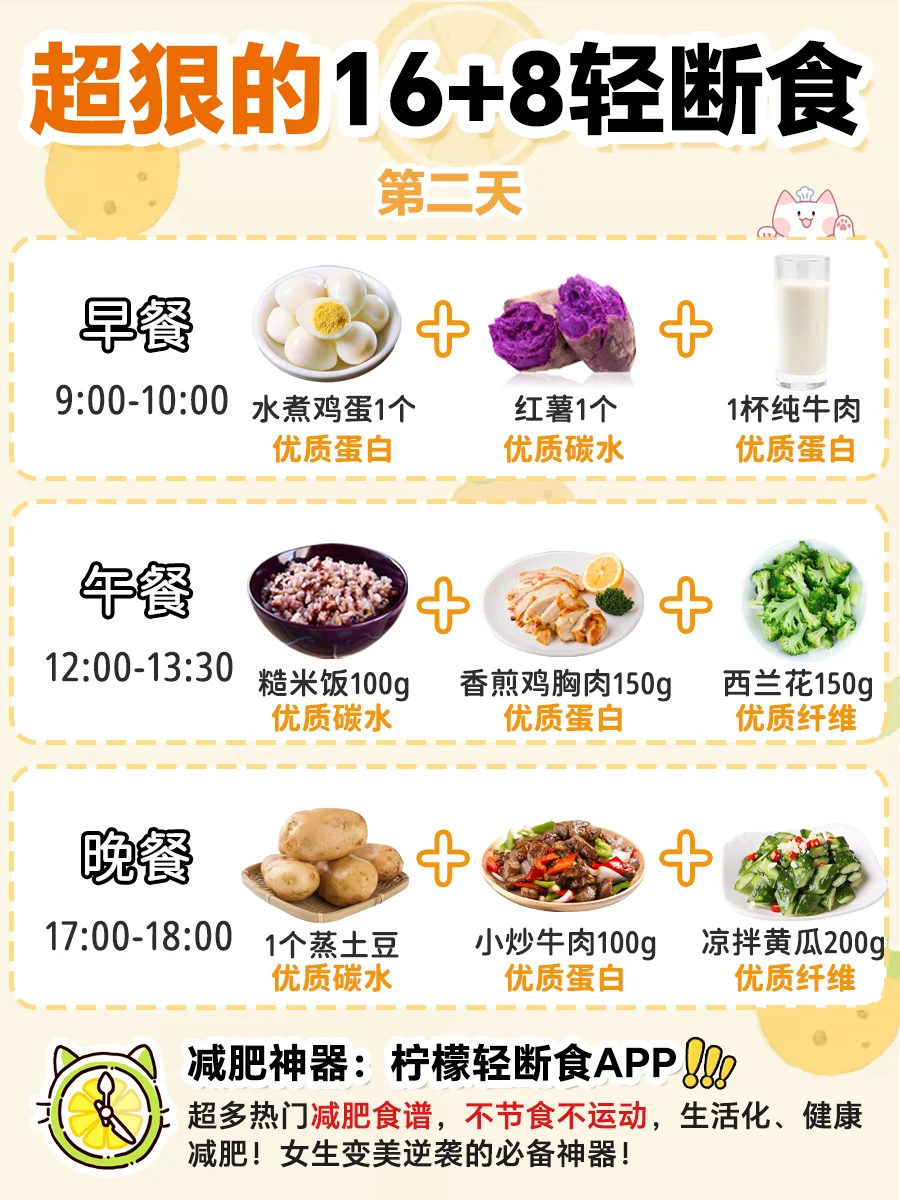 超火的16+8轻断食⚡️夏天前瘦出骨感🔥