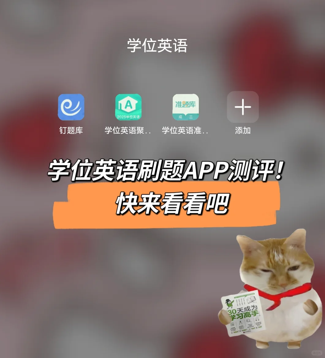 3款学位英语题库深度测评，看完再选不