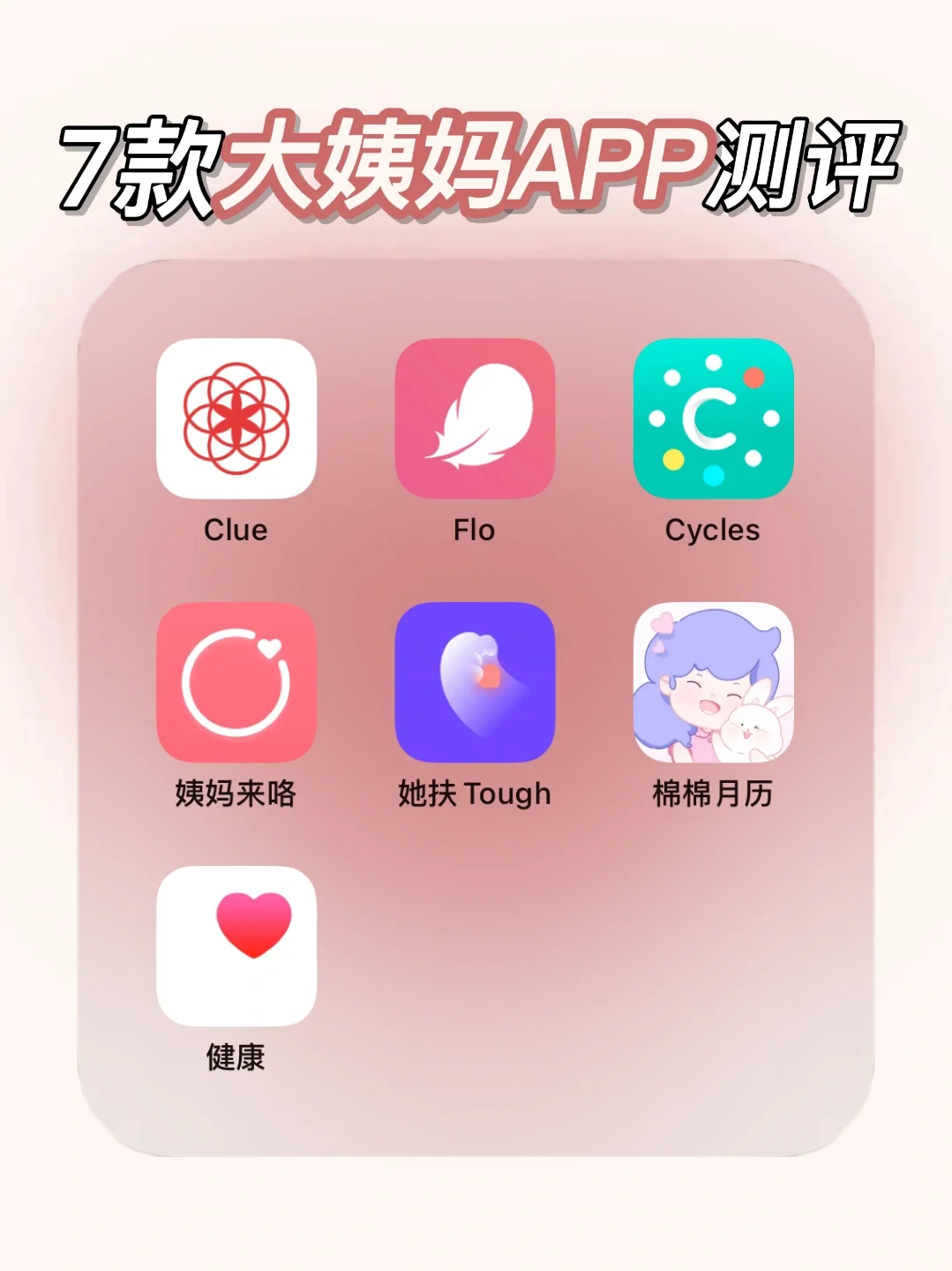 姐妹来‼️7款风评超好的👍姨妈App 详细测评