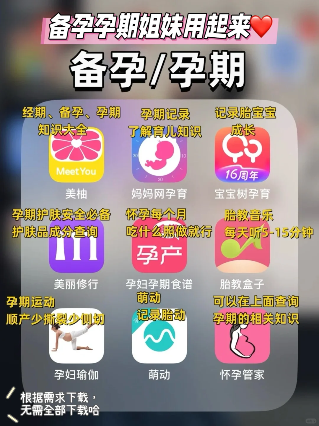 🔥备孕、怀孕、产后知识｜看这些App就够啦