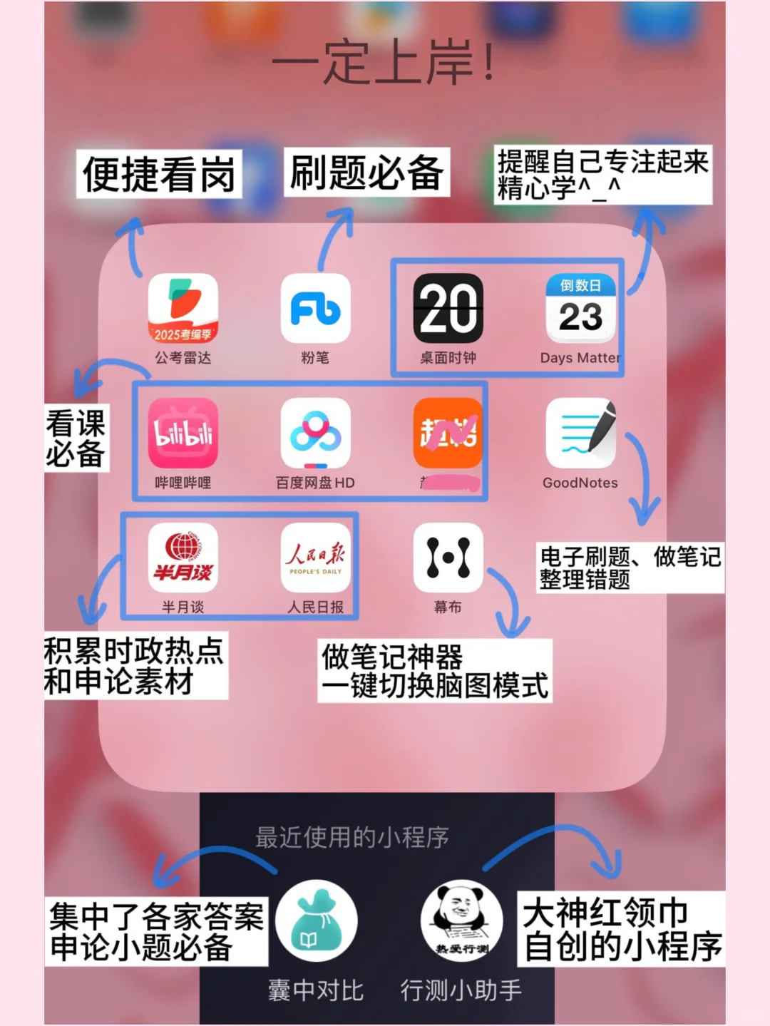 考公人必备app、小程序
