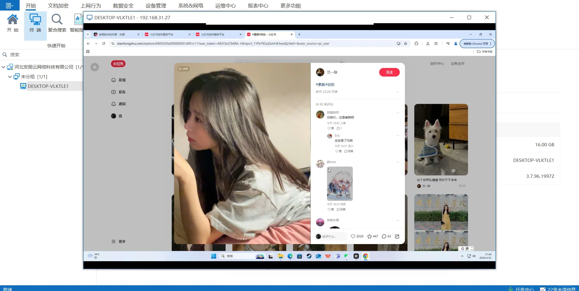 仅需一款软件就能实时监控员工电脑🖥️