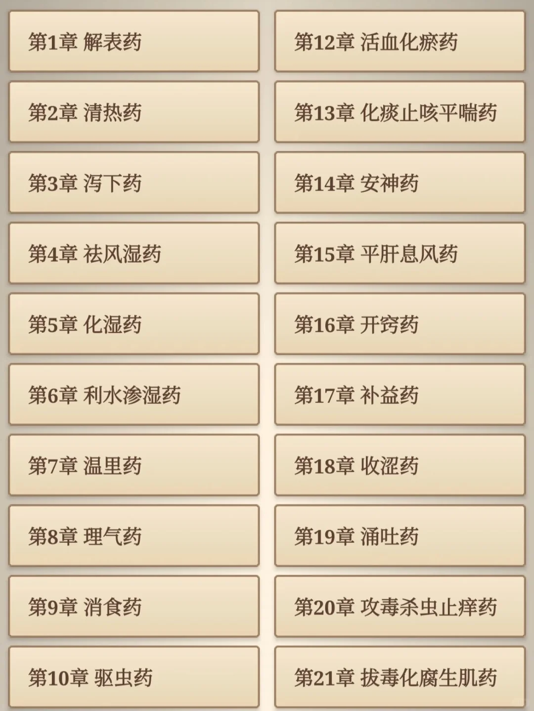 【安卓软件】中药学-纯背干货