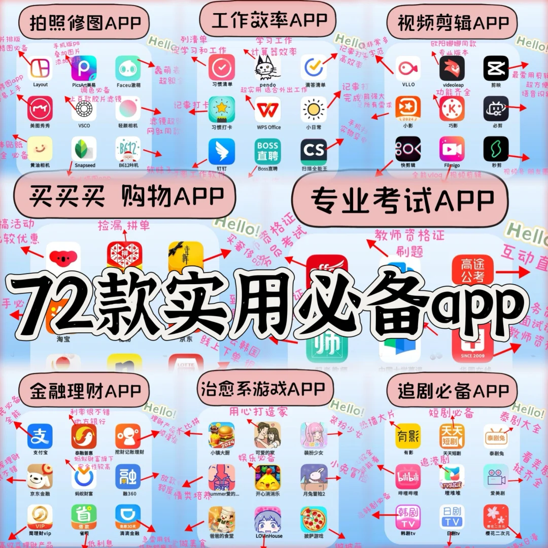 超级实用必备72款App,千万不能错过!