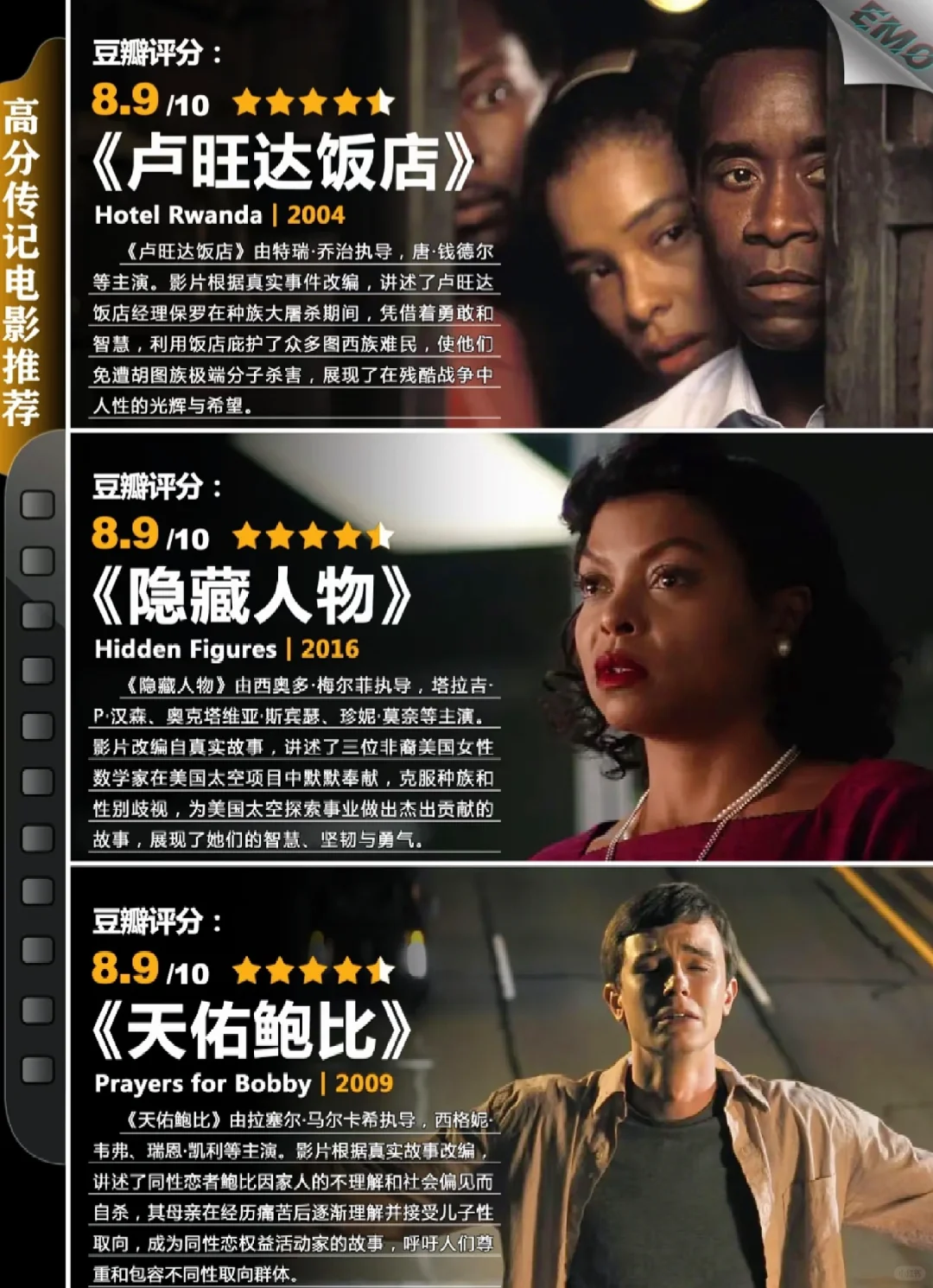 必看高分传记电影🎬 小众宝藏片单来袭！